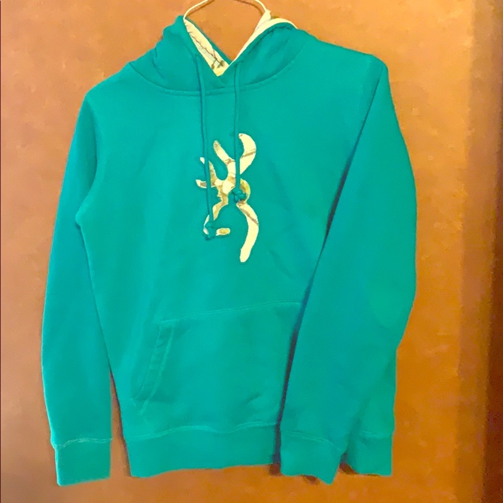 Teal Browning Hoodie